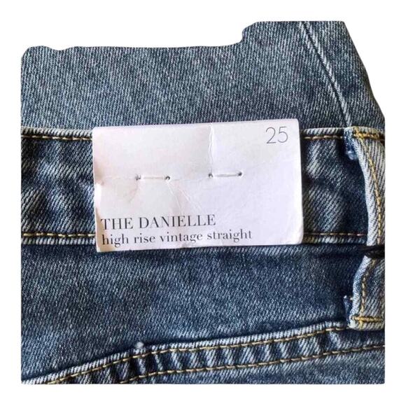 WeWoreWhat NWT The Danielle High Rise Straight Jean in Spring St Hole, 25 - Picture 15 of 16